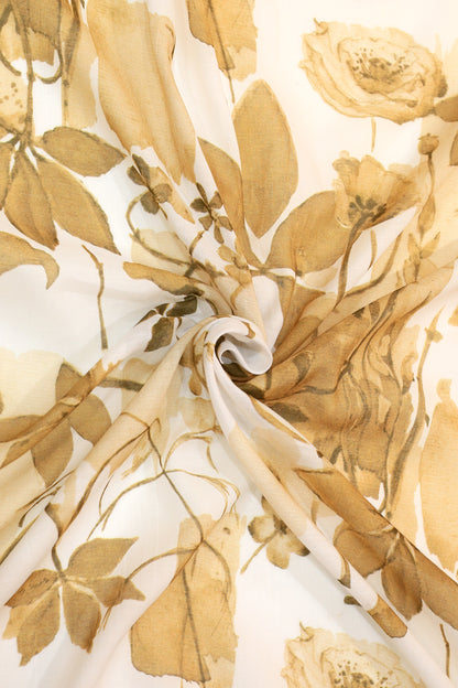 Pure Malai Chanderi Fabric