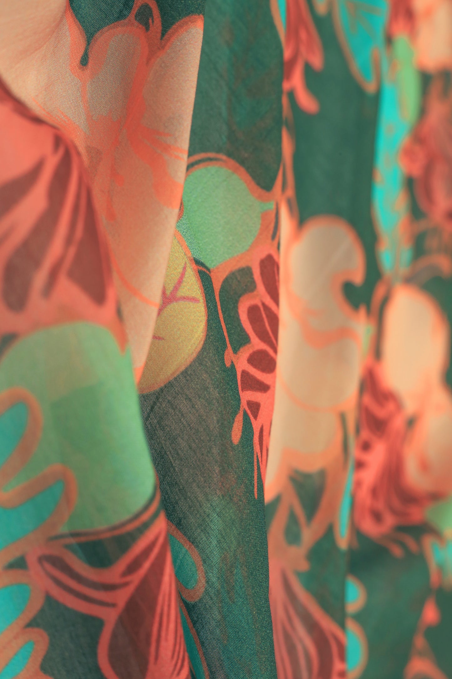 Pure Malai Chanderi Fabric