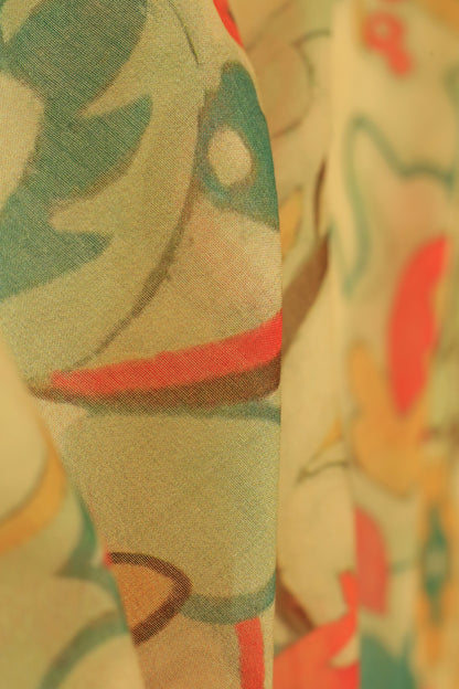 Pure Malai Chanderi Fabric