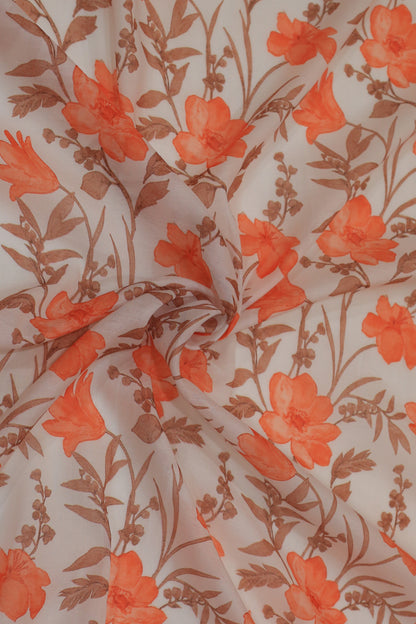 Pure Malai Chanderi Fabric