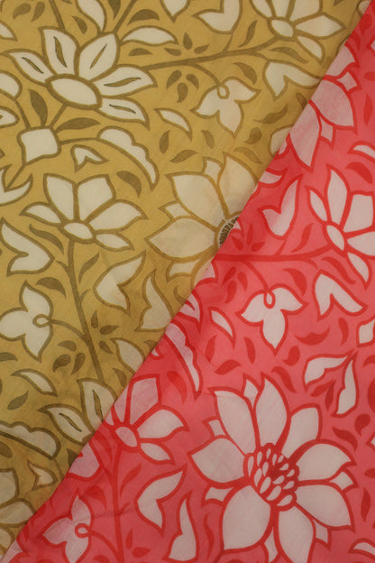 Pure Malai Chanderi Fabric