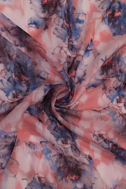 Pure Malai Chanderi Fabric