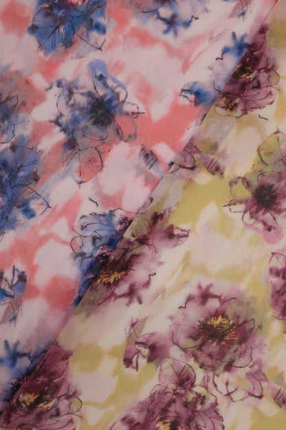 Pure Malai Chanderi Fabric