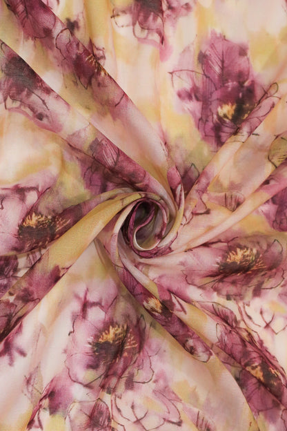 Pure Malai Chanderi Fabric