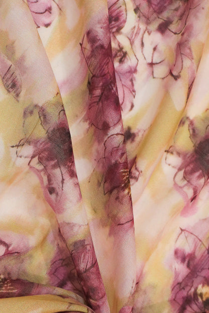 Pure Malai Chanderi Fabric