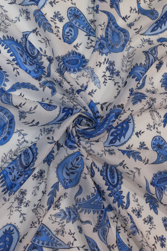 Pure Malai Chanderi Fabric