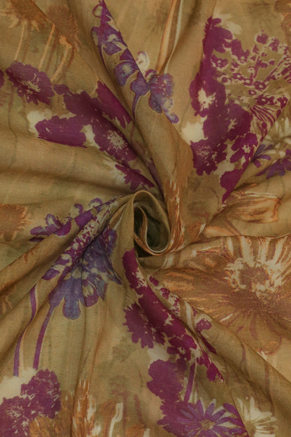 Pure Malai Chanderi Fabric