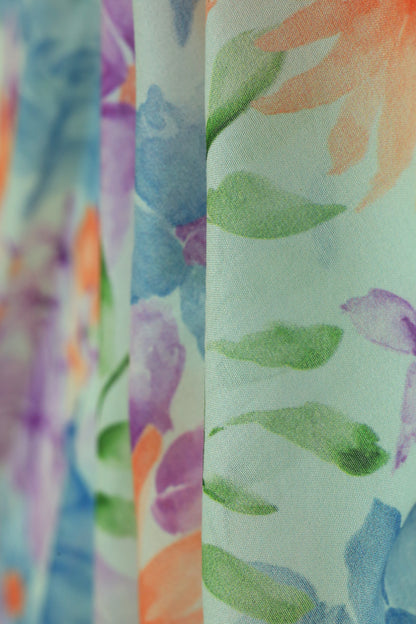 Pure Malai Chanderi Fabric