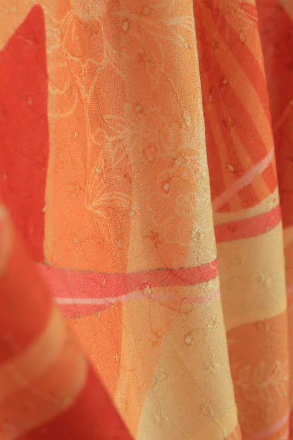 Pure Cotton Schiffli Printed Fabric