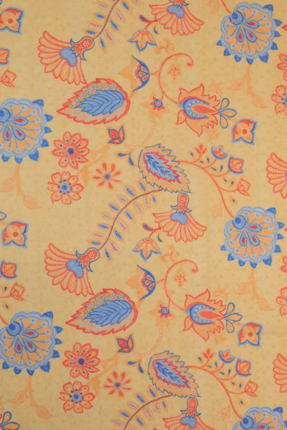 Pure Cotton Schiffli Printed Fabric
