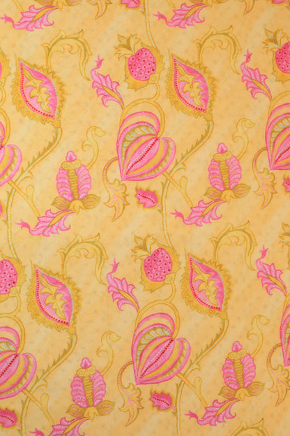 Pure Cotton Schiffli Printed Fabric