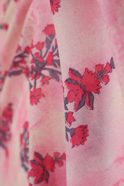 Pure Malai Chanderi Fabric