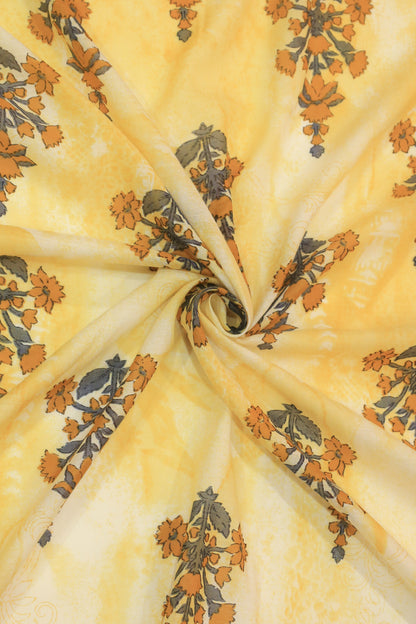Pure Malai Chanderi Fabric