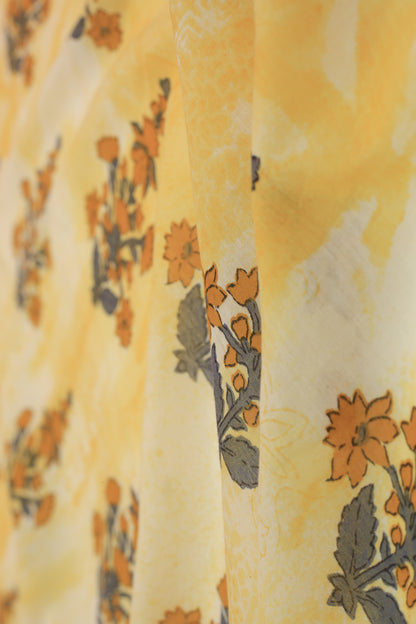 Pure Malai Chanderi Fabric