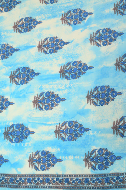 Pure Malai Chanderi Fabric