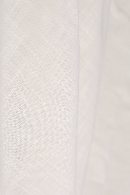 Pure White Linen Fabric
