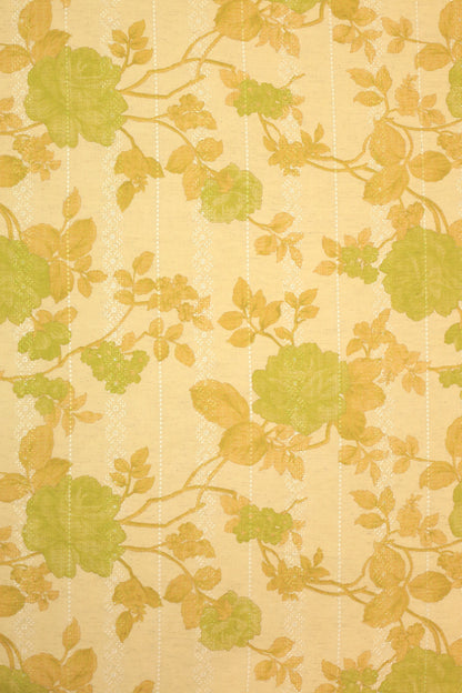 Handloom Digital Printed Embroidered Fabric