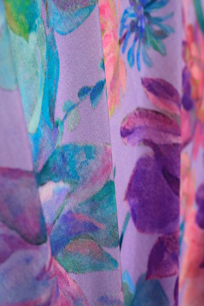 Cotton Silk Printed Fabric (Width 58")