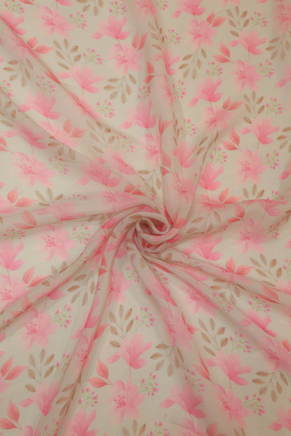 Organza Printed Fabric (Width 58")