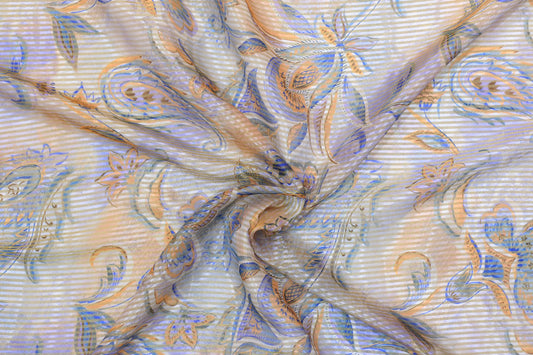 Pure Tabby Stripes Digital Printed Fabric
