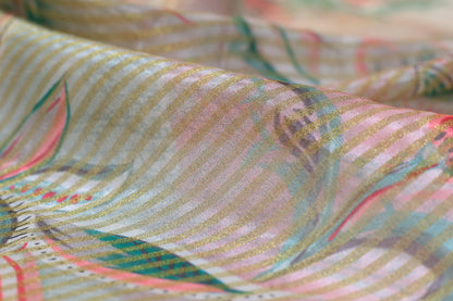 Pure Tabby Stripes Digital Printed Fabric