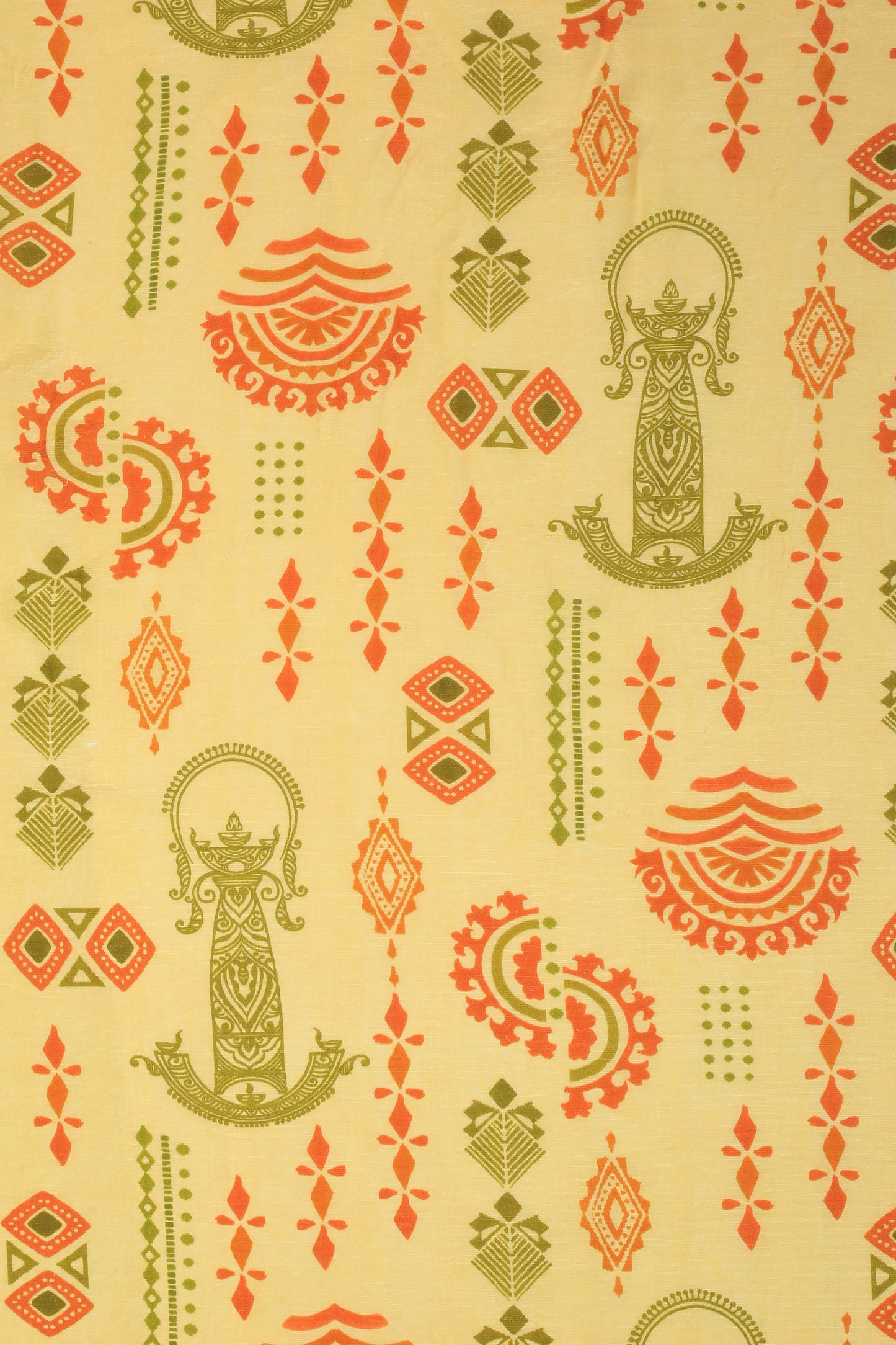 Pure Linen Silk Digital Printed Fabric