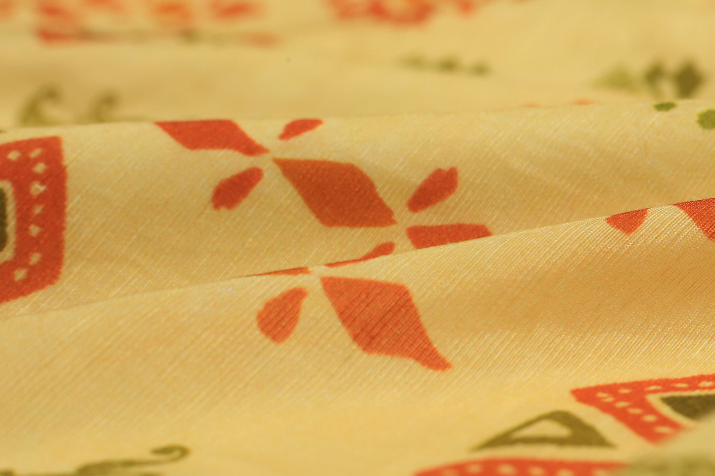 Pure Linen Silk Digital Printed Fabric