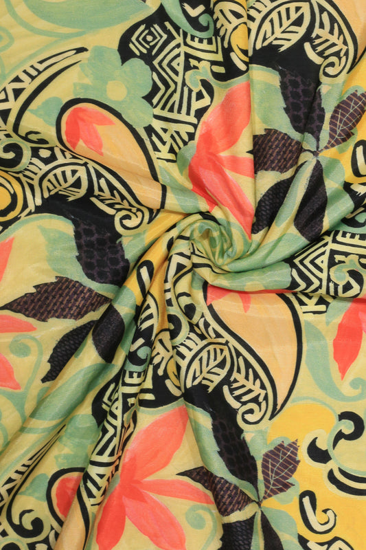 Muslin Digital Printed Fabric