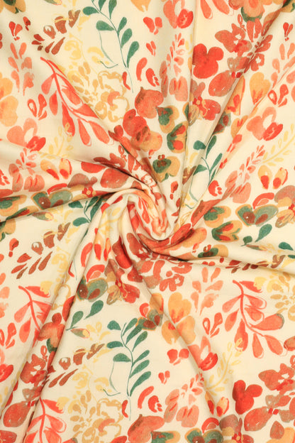 Pure Linen Digital Printed Fabric