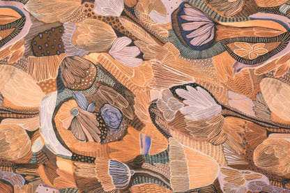 Pure Organza Satin Printed Fabric