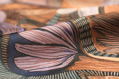 Pure Organza Satin Printed Fabric