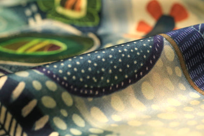 Pure Satin Printed Fabric