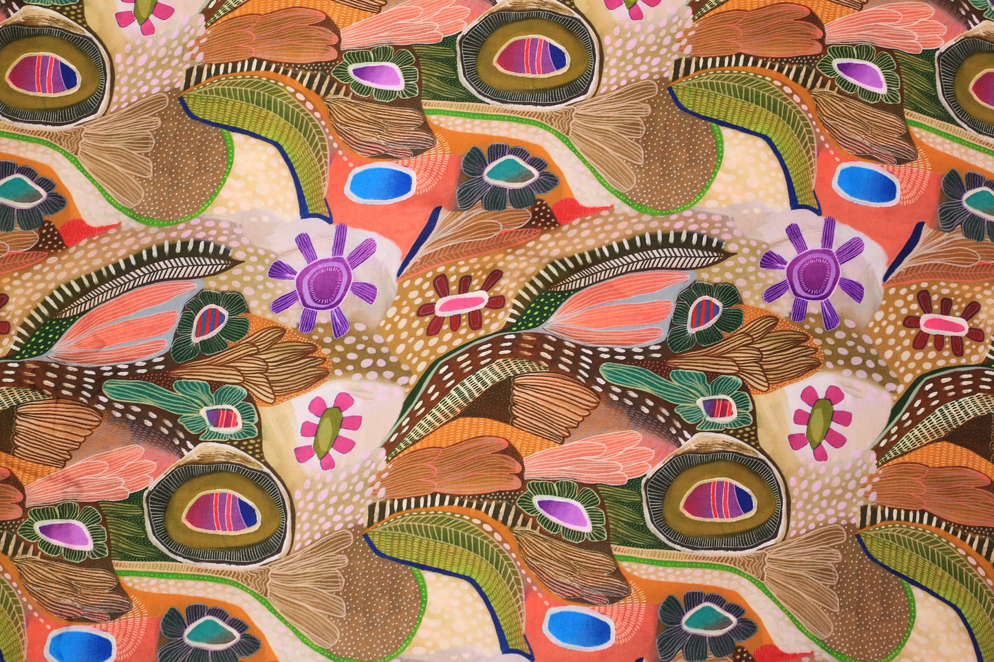 Pure Satin Digital Printed Fabric