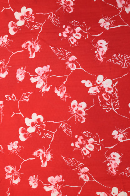 Russian silk Self Jacquard Printed Fabric (Width 44”)
