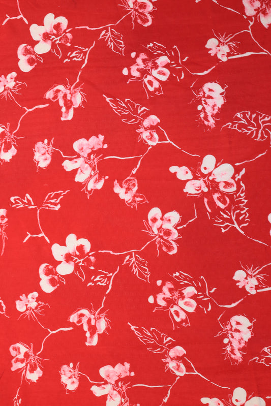 Russian silk Self Jacquard Printed Fabric (Width 44”)