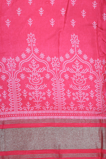 Russian Silk Jacquard Lakdi Patta Printed Fabric