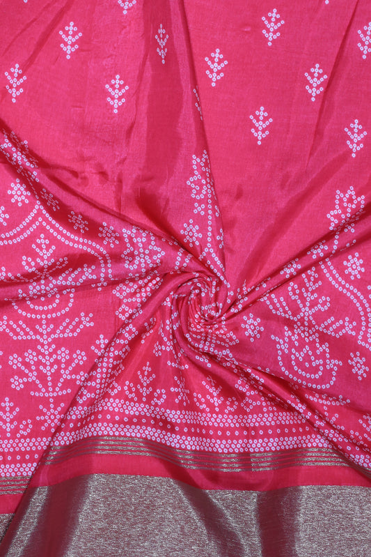 Russian Silk Jacquard Lakdi Patta Printed Fabric