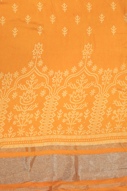 Russian Silk Jacquard Lakdi Patta Printed Fabric