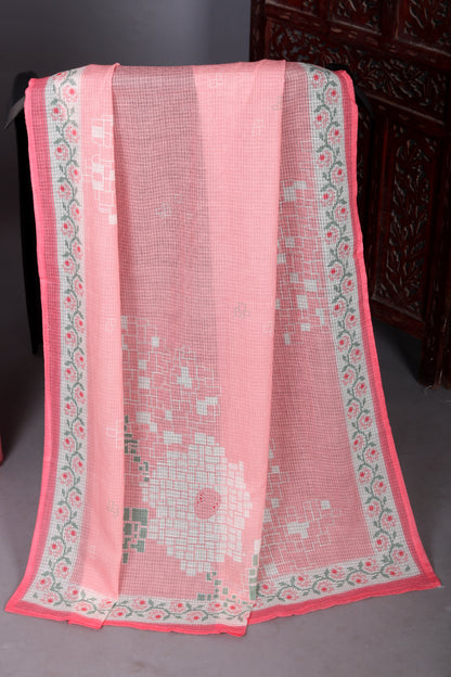 Blush Bloom Soft Pink Top & Bottom With Graceful Dupatta Set
