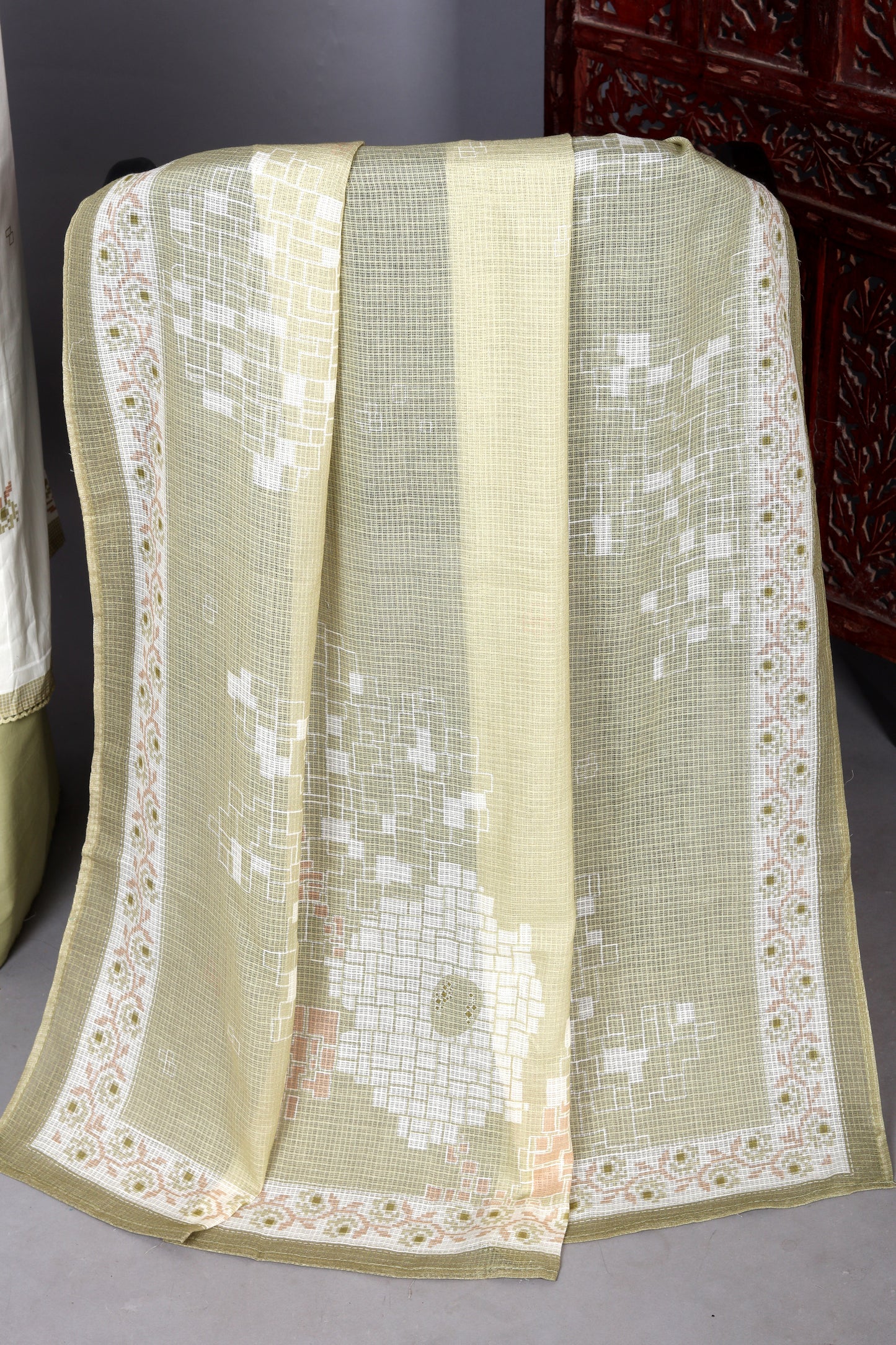 Subtle Golden Accents With Nack Unstitched Suit Set.