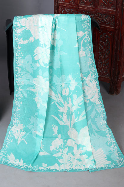 Fresh Fern Soft Green Ethnic Wear Embroidered Unstitched Suit Set