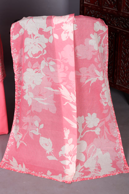 Fresh Fern Baby Pink Ethnic Wear Embroidered Unstitched Suit Set