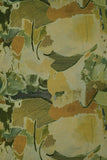 Military Green Abstract Printed Pure Cotton Fabric