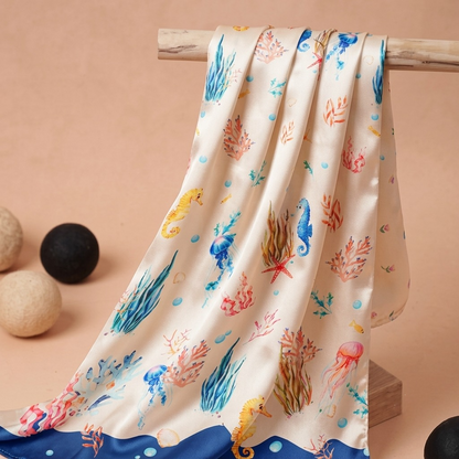 Butter-Soft Radiant Modal Satin Allover Print With Border
