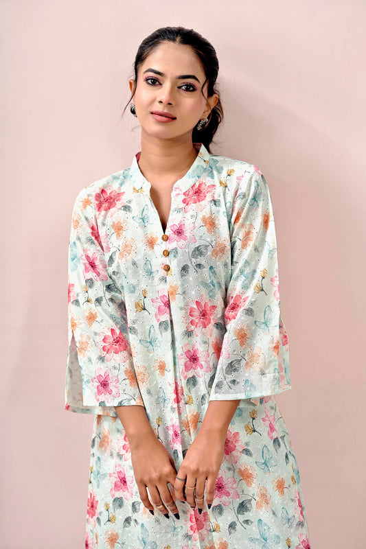 Pastel Garden chinkankari cord set