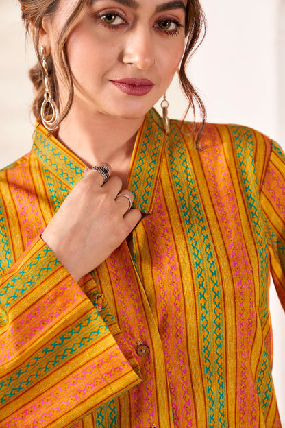 The Boho-Luxe Handloom Cotton Striped Shirt