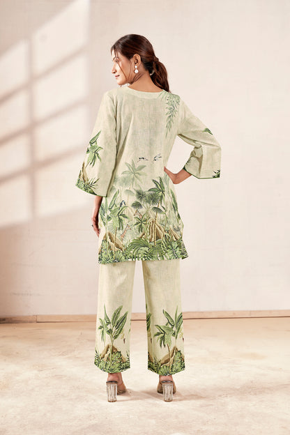 The Forest Muse Natural Linen Co-ord Set