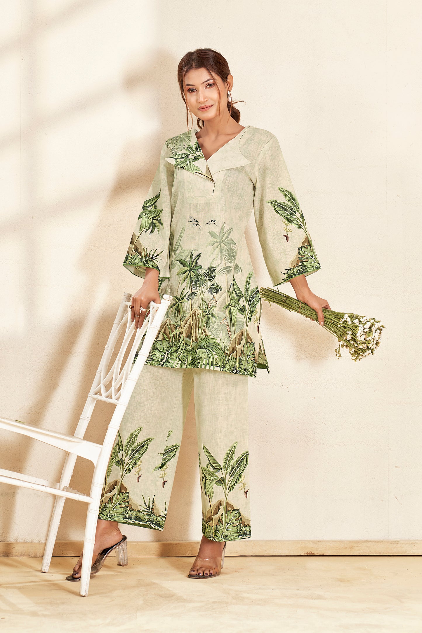 The Forest Muse Natural Linen Co-ord Set