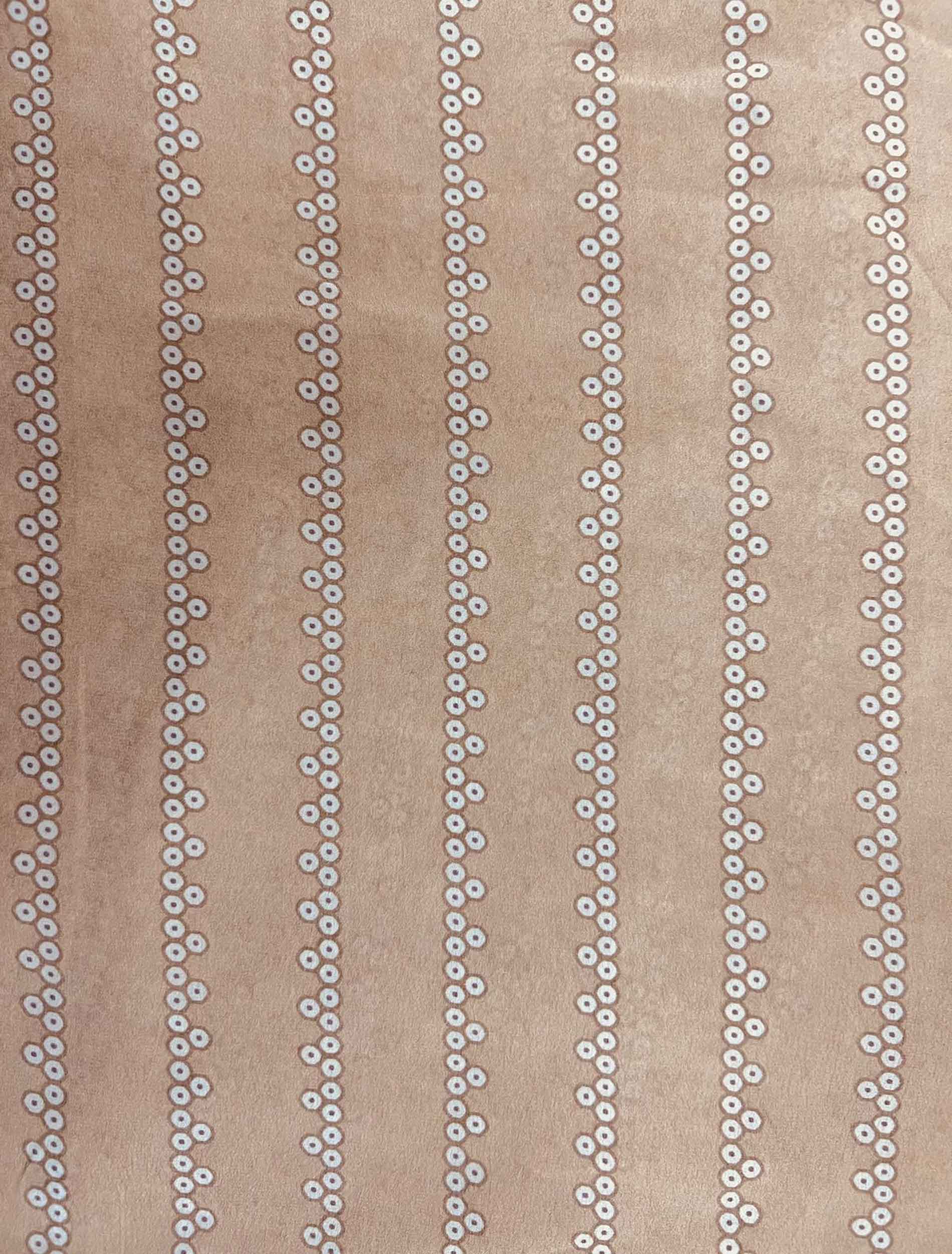 Pre Cut Natural Crepe Printed Fabric (1 Meter)