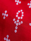 Pure Muslin Bandhani Red Colour Fabric